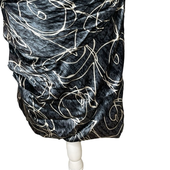 Vera Wang Lavender Label Women’s Gray Silk Strapless Dress Size 8 - Picture 6 of 13